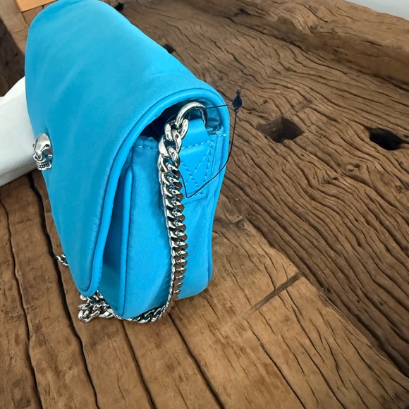 ALEXANDER MCQUEEN, Blue Skull Accent Crossbody Bag - Picture 8 of 16